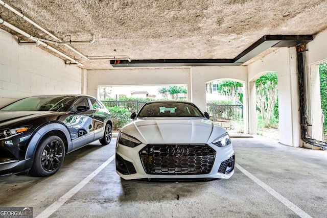 view of parking deck