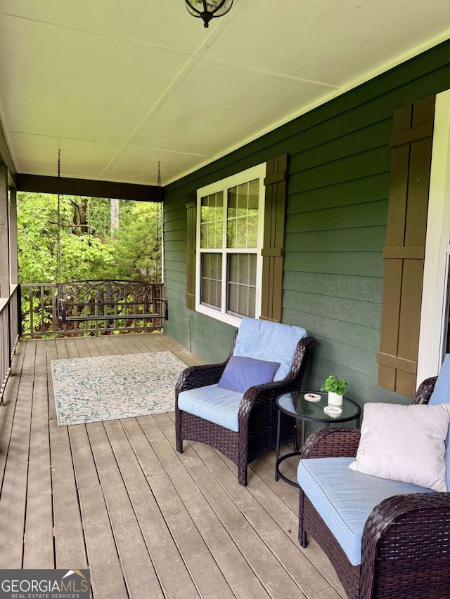 3517 Duncan Bridge Rd, Cleveland, GA 30528 - wooden deck with a porch