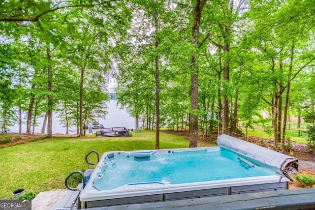 1860 Apalachee Woods Trl, Buckhead, GA 30625 - view of swimming pool with a lawn