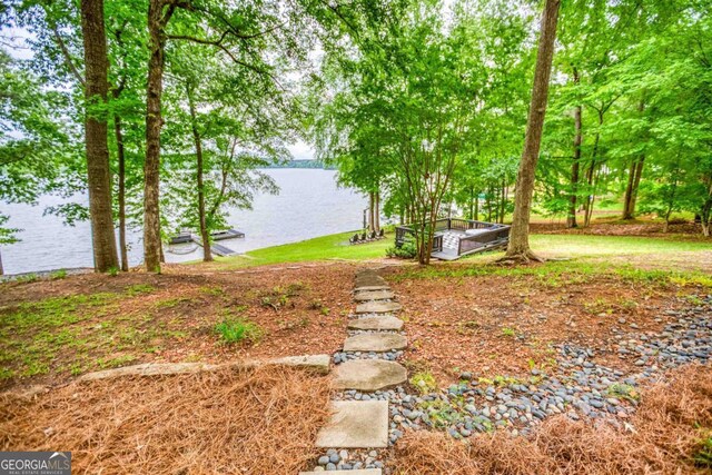 1860 Apalachee Woods Trl, Buckhead, GA 30625 - view of yard with a water view