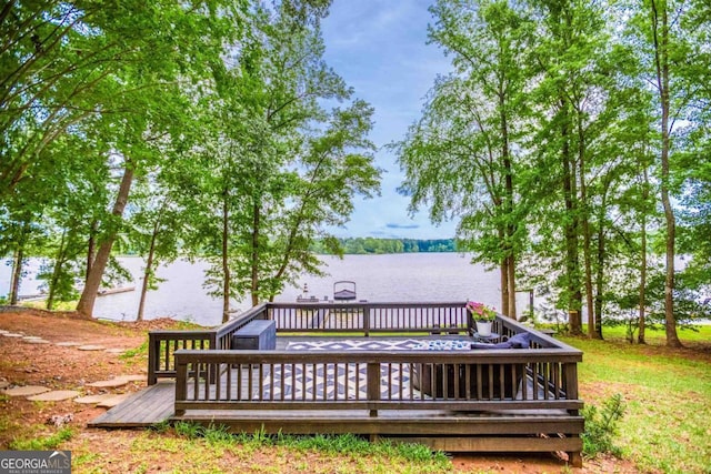 1860 Apalachee Woods Trl, Buckhead, GA 30625 - deck with a water view