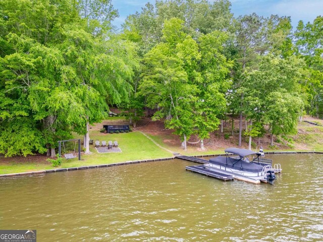 1860 Apalachee Woods Trl, Buckhead, GA 30625 - dock area featuring a water view