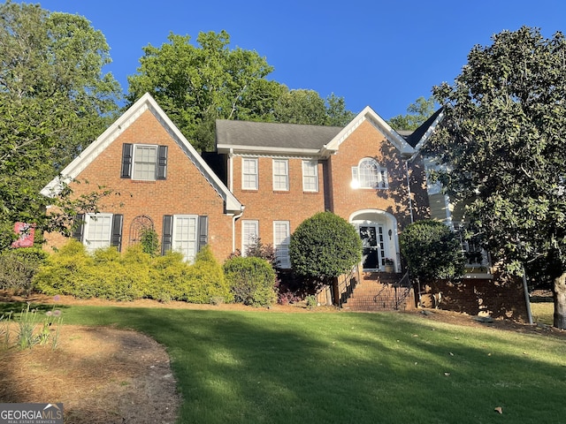 4614 Capers Xing W, Peachtree Corners, GA 30092 - view of front facade with a front lawn and brick siding