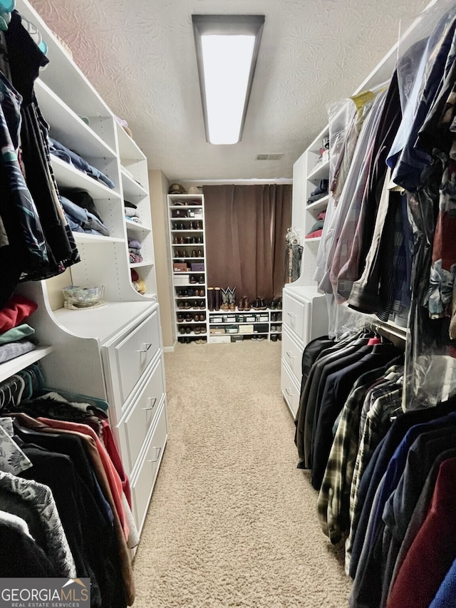 4614 Capers Xing W, Peachtree Corners, GA 30092 - walk in closet with visible vents and light carpet