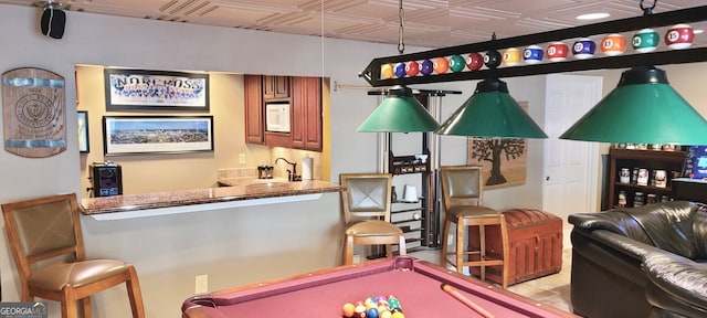 4614 Capers Xing W, Peachtree Corners, GA 30092 - game room with billiards and an ornate ceiling