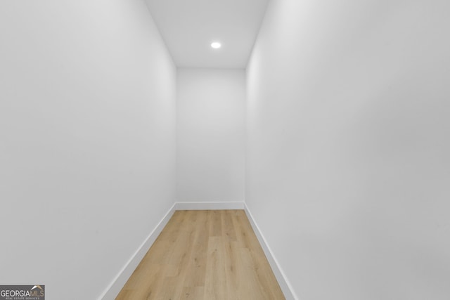906 Mcdaniel St, Atlanta, GA 30310 - hallway featuring light wood-style floors, recessed lighting, and baseboards
