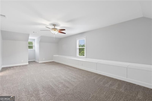 100 Barnard Pl, Atlanta, GA 30328 - bonus room with ceiling fan, vaulted ceiling, and carpet