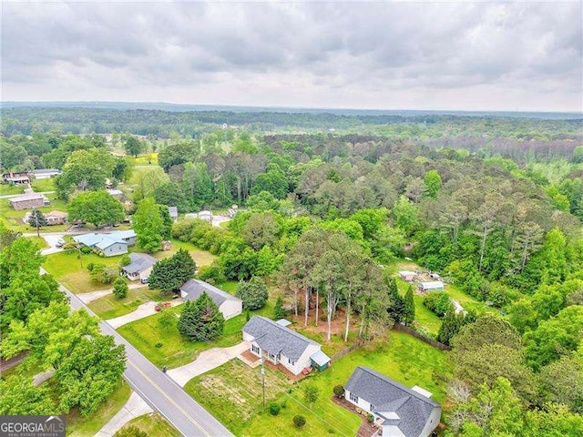 460 Broad St, Tallapoosa, GA 30176 - drone / aerial view of a heavily wooded area