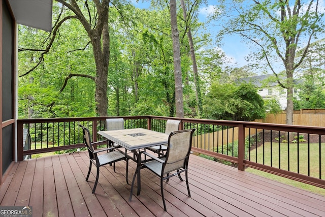 3668 Spring St, Chamblee, GA 30341 - deck featuring outdoor dining area