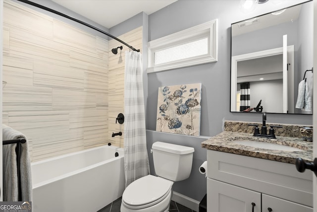 3668 Spring St, Chamblee, GA 30341 - bathroom with shower / tub combo with curtain and vanity