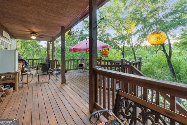 view of deck
