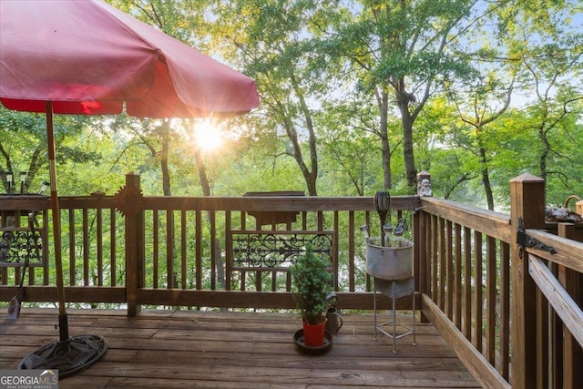 view of deck
