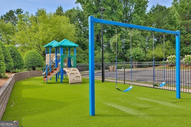 8275 Majors Ridge Way, Cumming, GA 30041 - community playground featuring view of wooded area