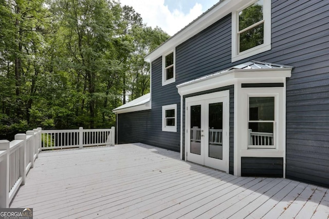 155 Hunters Pointe Dr, Athens, GA 30606 - deck with french doors