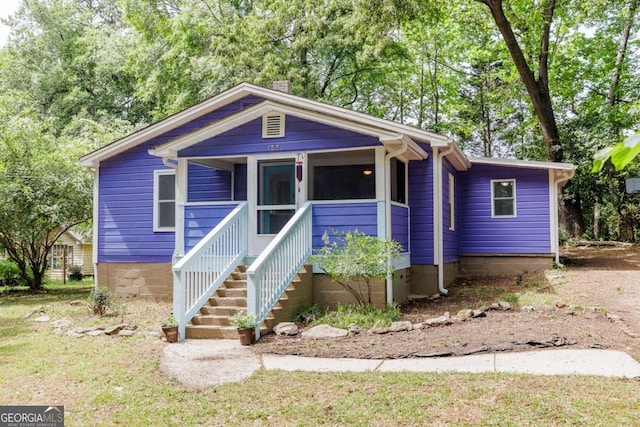view of bungalow