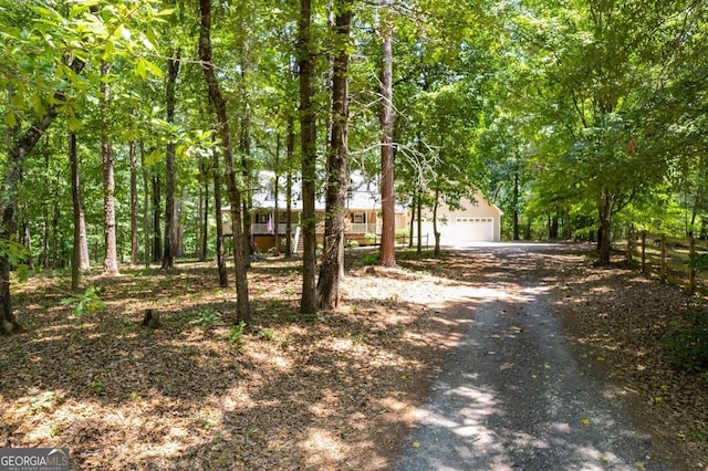 112 Hightower Rd, Hiram, GA 30141 - view of yard with a garage and fence