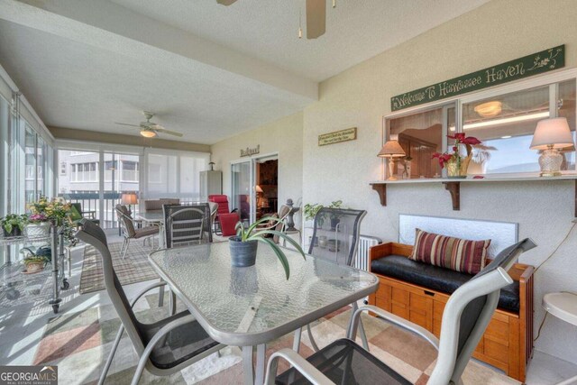 3131 Allison Ct Unit 3A, Young Harris, GA 30582 - sunroom with a textured ceiling