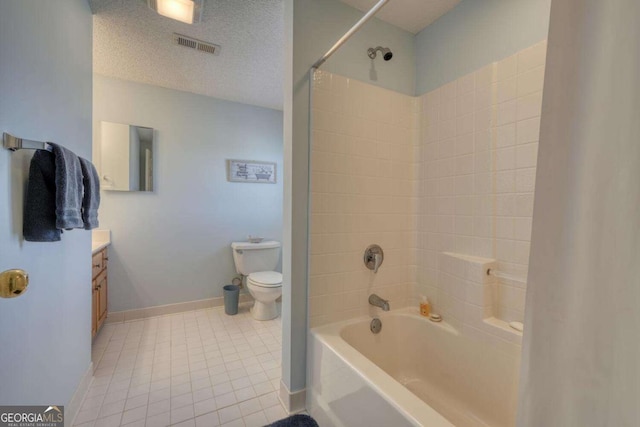 3131 Allison Ct Unit 3A, Young Harris, GA 30582 - full bath featuring vanity, shower / bathing tub combination, tile patterned floors, toilet, and visible vents