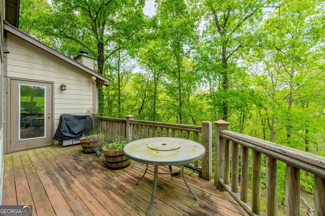 361 Meadow Ln, Talking Rock, GA 30175 - deck featuring a grill