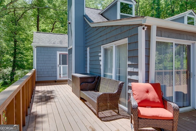 2240 Lake Dr NE, Conyers, GA 30012 - view of wooden deck