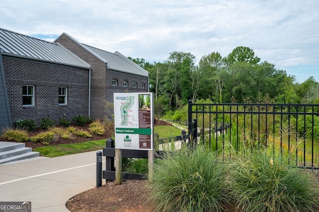 surrounding community with fence
