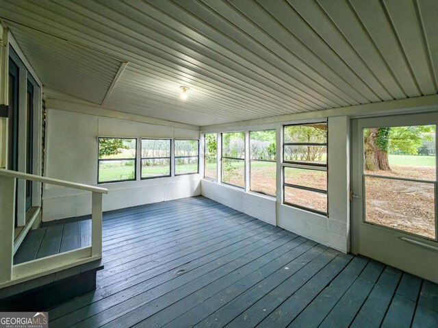 168 Chapman St Unit 1And16, Norman Park, GA 31771 - unfurnished sunroom with a deck and hardwood / wood-style floors