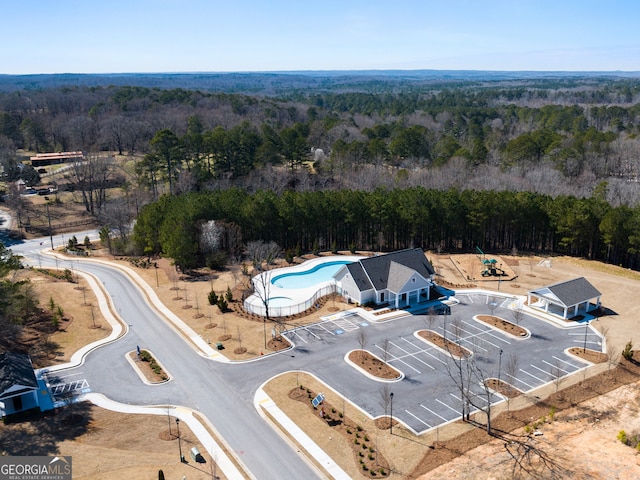 8230 Coldstream Dr, Fairburn, GA 30213 - drone / aerial view of a heavily wooded area
