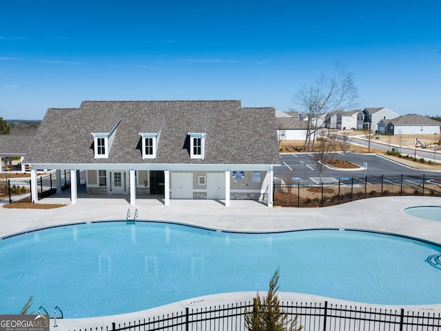 8230 Coldstream Dr, Fairburn, GA 30213 - community pool with a patio area and a residential view