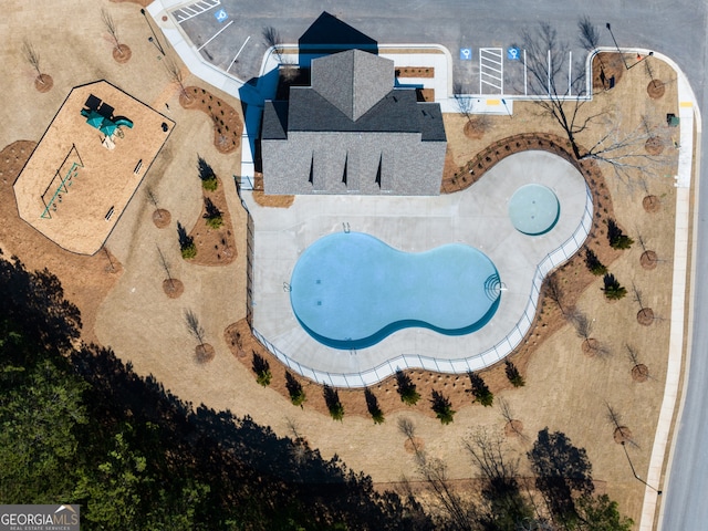 8230 Coldstream Dr, Fairburn, GA 30213 - aerial view of a pool area