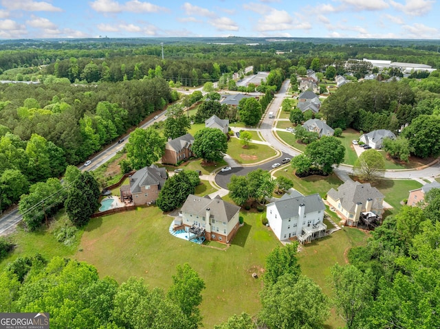 209 Braemar Ct, Mcdonough, GA 30253 - drone / aerial view featuring a forest view and a residential view