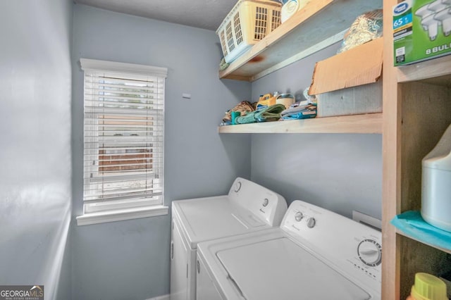3162 Citrus Ct, Decatur, GA 30034 - washroom with washing machine and clothes dryer, laundry area, and baseboards