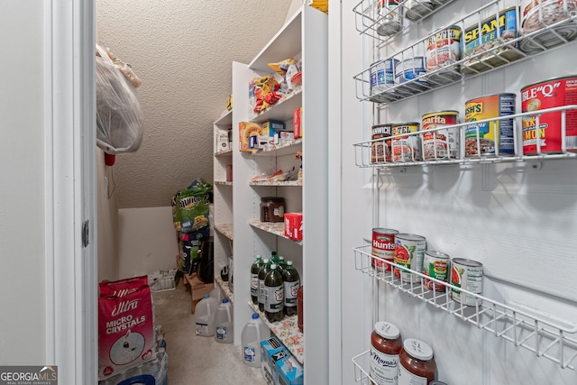 view of pantry