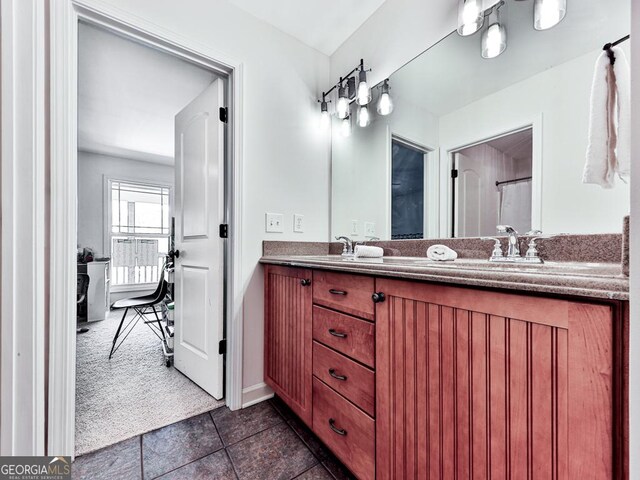 1141 Addington Ln, Waleska, GA 30183 - full bath with a sink, double vanity, and tile patterned floors