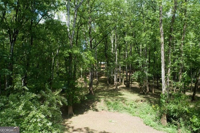view of landscape with a view of trees