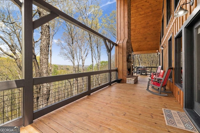 283 Blue Sky Overlook, Blue Ridge, GA 30513 - view of wooden deck