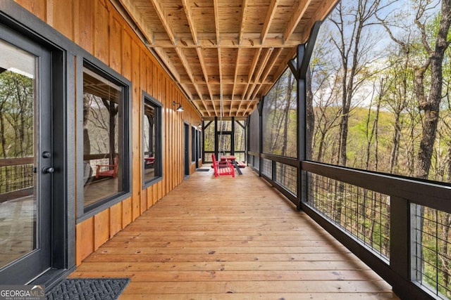 283 Blue Sky Overlook, Blue Ridge, GA 30513 - view of wooden deck