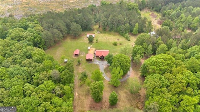 2791 Back Valley Rd, Lyerly, GA 30730 - birds eye view of property with a wooded view