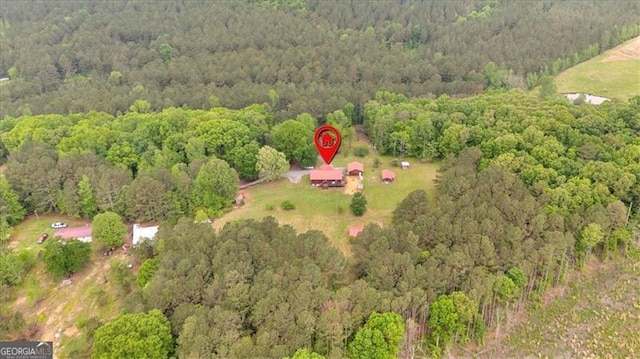2791 Back Valley Rd, Lyerly, GA 30730 - aerial view featuring a wooded view