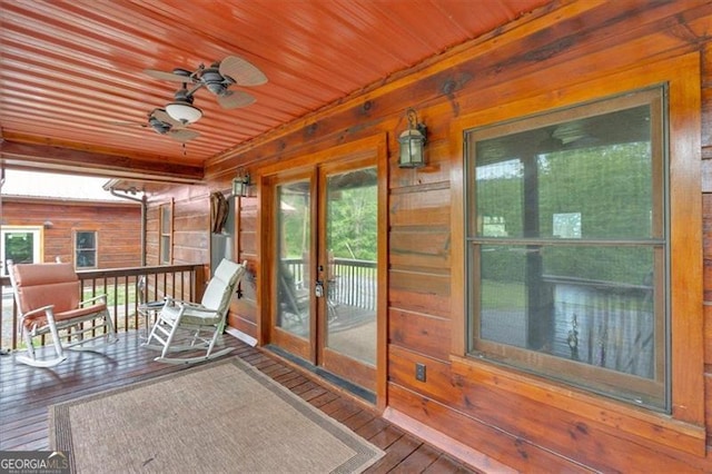 2791 Back Valley Rd, Lyerly, GA 30730 - sunroom / solarium featuring french doors