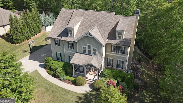 birds eye view of property