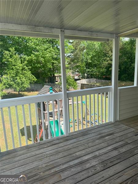 955 Tributary Way, Dacula, GA 30019 - view of wooden terrace