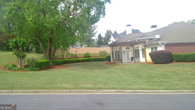 4955 Highland Lakes Dr, South Fulton, GA 30349 - view of yard featuring fence