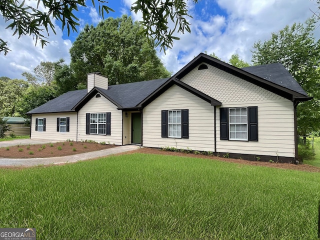 21 Manning Mill Way, Adairsville, GA 30103 - single story home featuring a chimney and a front lawn