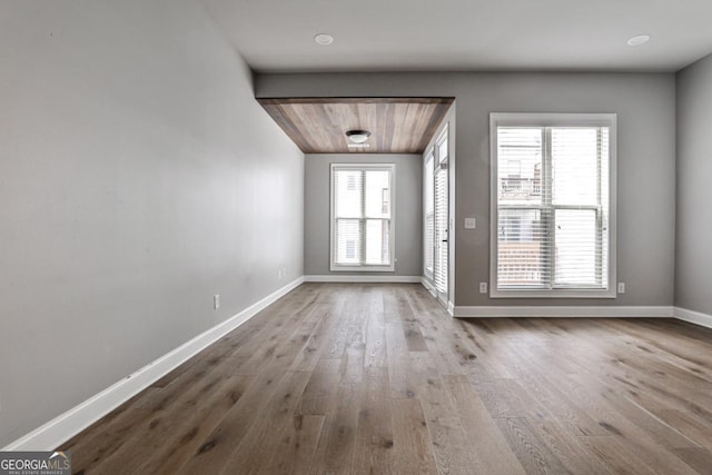 247 Franklin Rd, Atlanta, GA 30342 - doorway with baseboards and wood finished floors