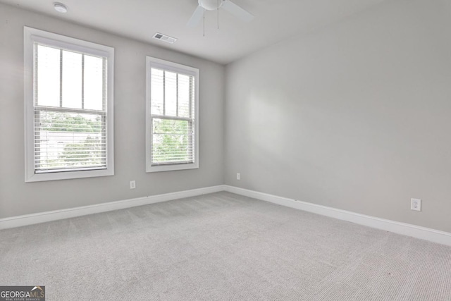 247 Franklin Rd, Atlanta, GA 30342 - carpeted spare room with visible vents, ceiling fan, and baseboards