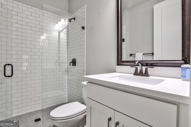 247 Franklin Rd, Atlanta, GA 30342 - full bath with toilet, a stall shower, and vanity