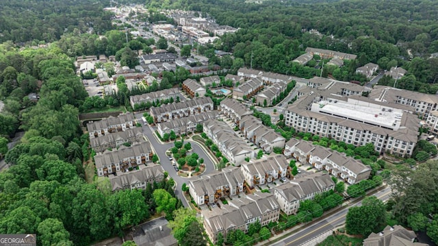 247 Franklin Rd, Atlanta, GA 30342 - bird's eye view featuring a residential view and a forest view