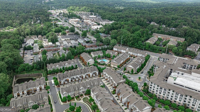 247 Franklin Rd, Atlanta, GA 30342 - bird's eye view featuring a residential view and a wooded view