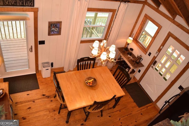 767 Robertson Cir, Blairsville, GA 30512 - dining space with hardwood / wood-style flooring