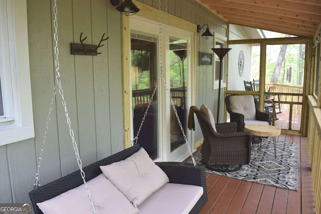 767 Robertson Cir, Blairsville, GA 30512 - sunroom / solarium with lofted ceiling